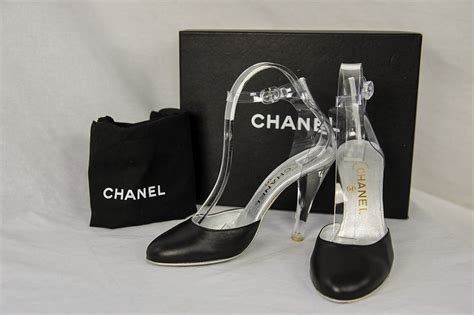 chanel clear sandals|chanel high heel sandals.